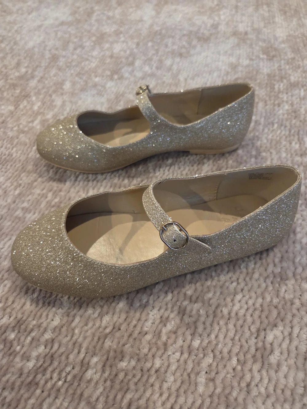 Janie and Jack Sparkle Mary Jane Shoes in Gold